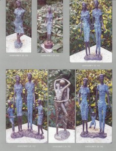 Harasimowicz ogrody - Figury z brązu - postacie - wybór